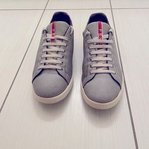 Silver Prada Sneakers
